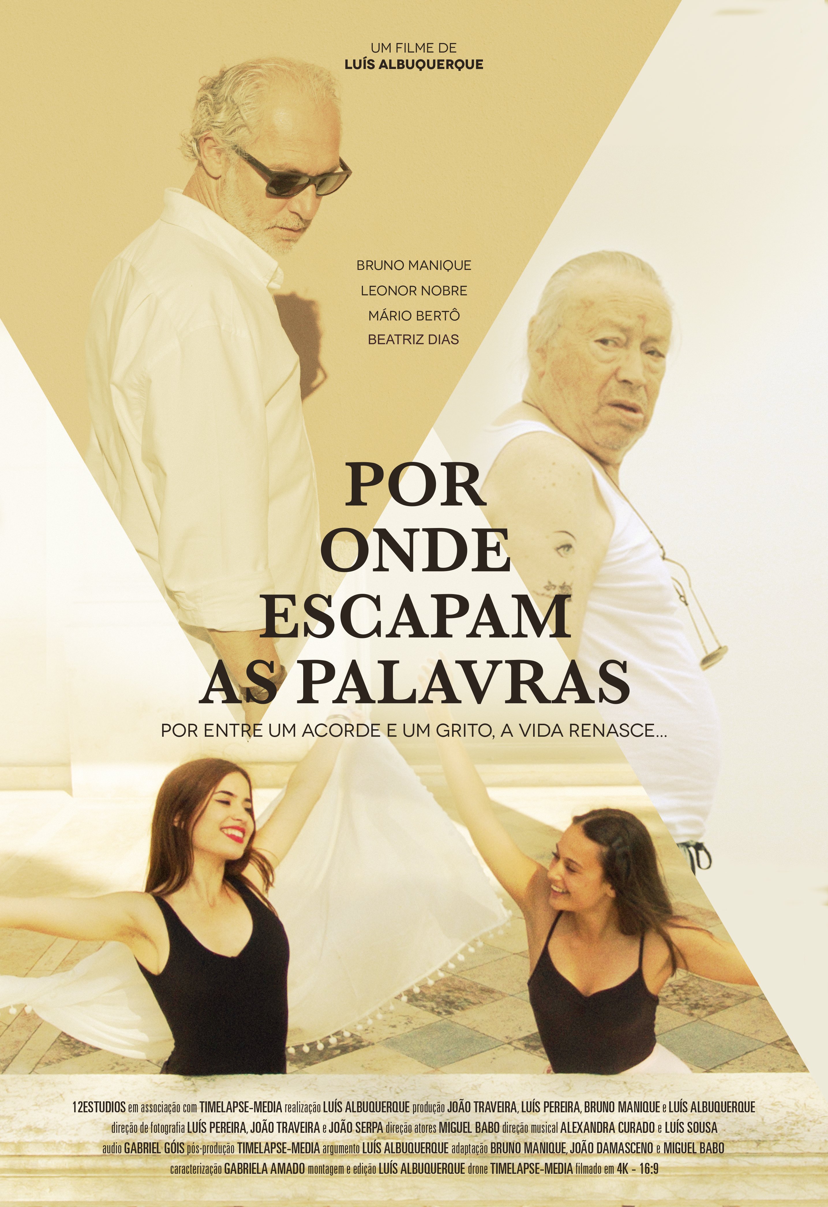 Cartaz POR ONDE ESCAPAM AS PALAVRAS