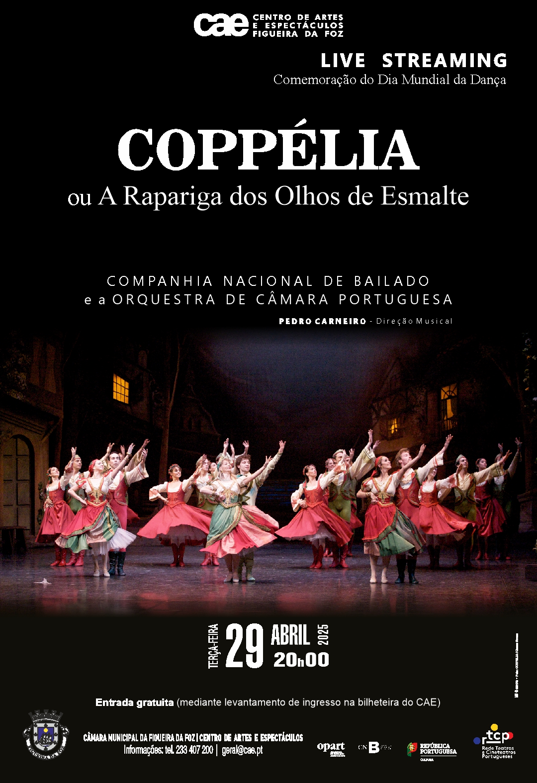 cartaz CNB COPELIA em streaming web