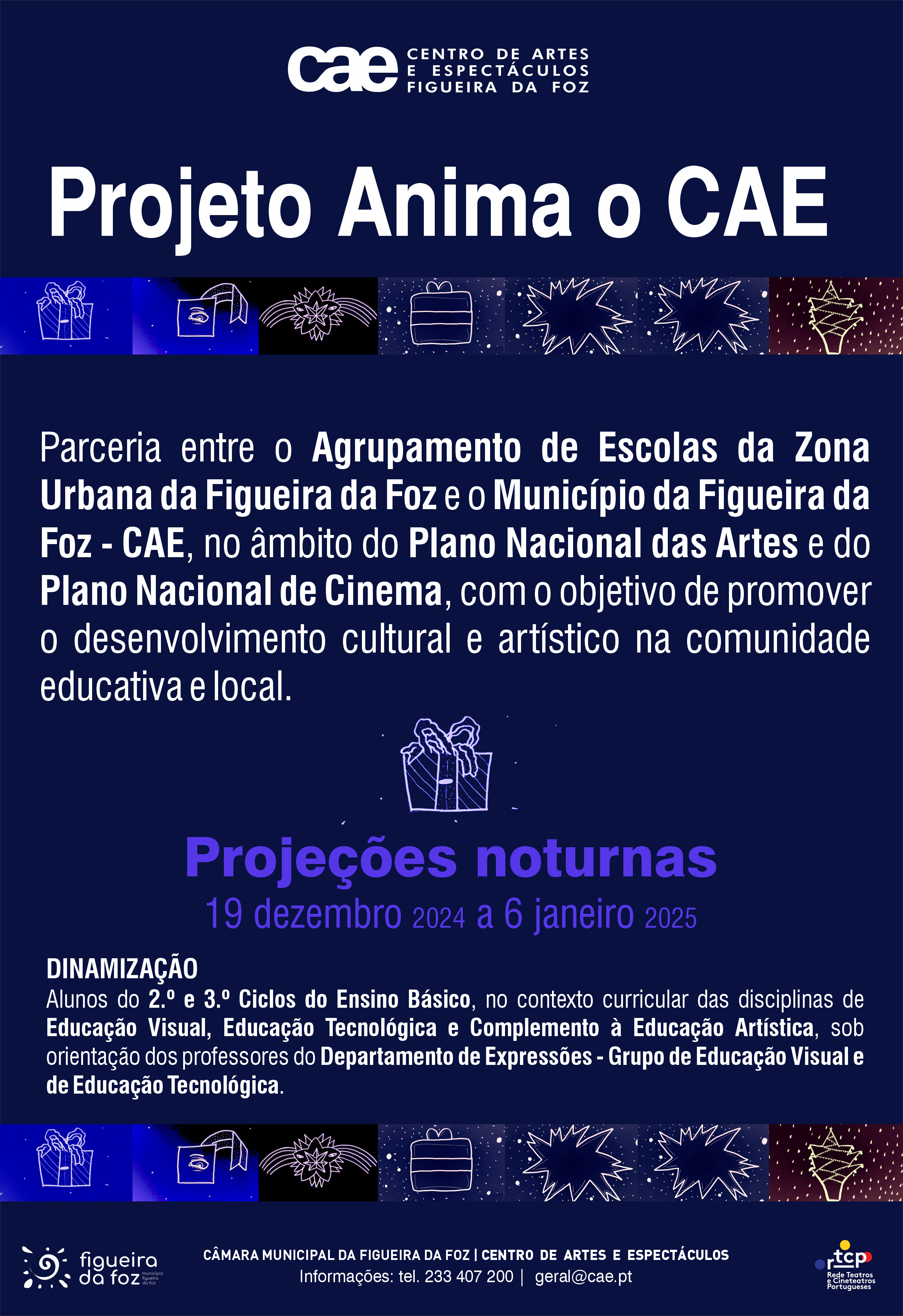 Cartaz anima o cae