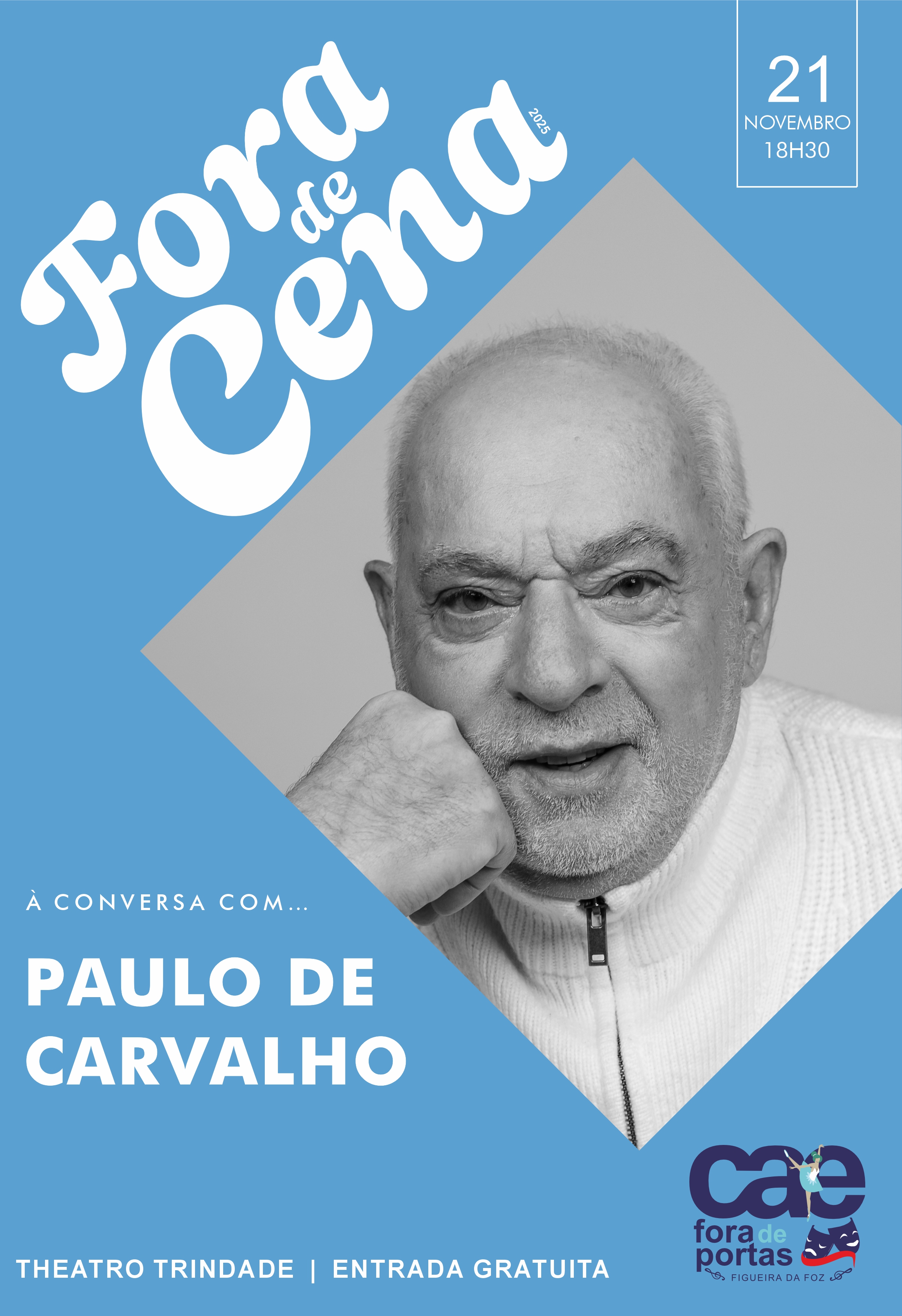 Cartaz Paulo de Carvalho FORA de Cena