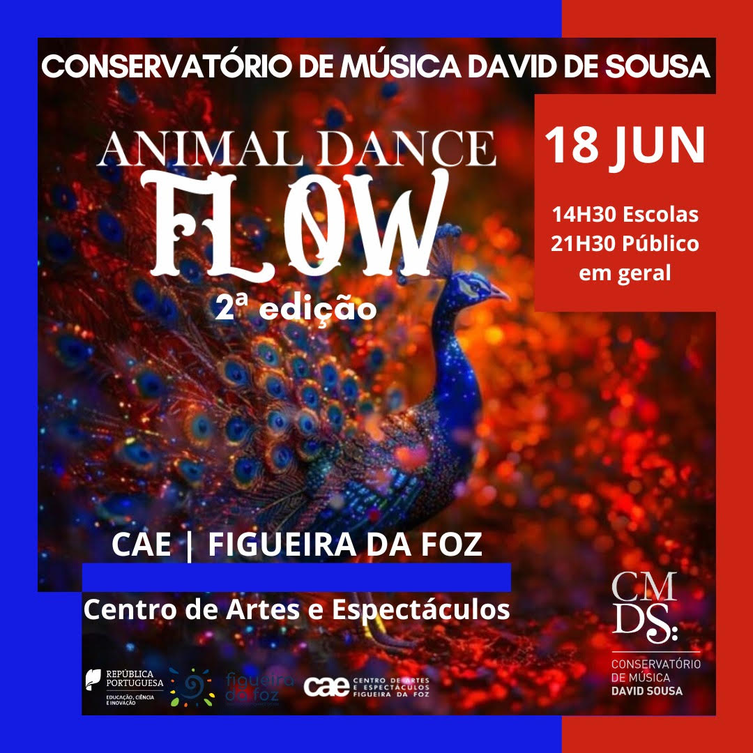 18 Jun CAE Animal Dance FLOW 14H30Escolas 21H30Pblico geral