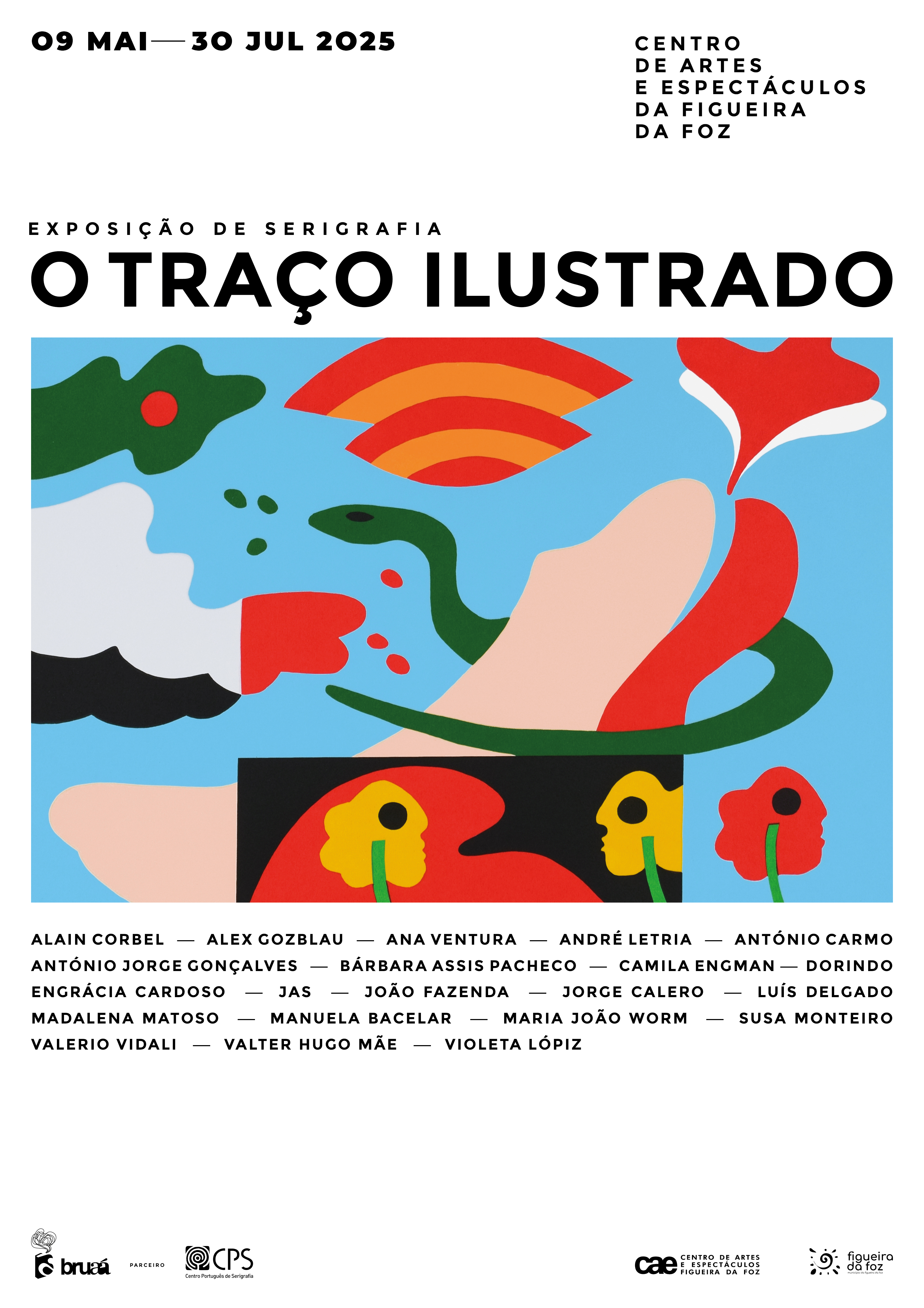 cartaz o traco ilustrado CPS